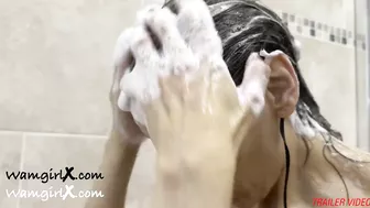 Hair Washing in the bath