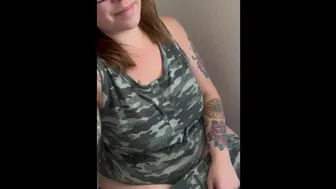 BBW stepmom MILF morning piss your POV