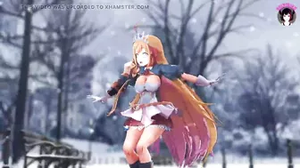 Cute Princess With Big Tits Dancing (3D HENTAI)