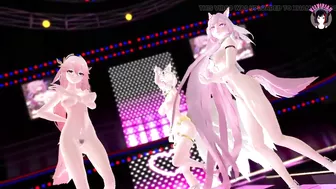 Sexy Cat Girls Dancing Full Nude (3D HENTAI)