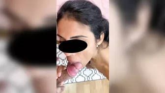 Boquete gostoso da esposa , gozada na boca no fim . Yummy blowjob from the wife, cum in the mouth a