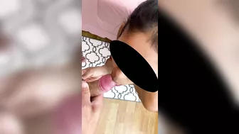 Boquete gostoso da esposa , gozada na boca no fim . Yummy blowjob from the wife, cum in the mouth a