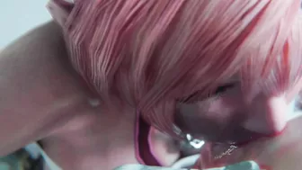 Serah Farron face blowjob 3d