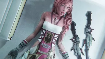 Serah Farron face blowjob 3d