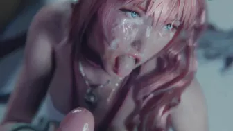 Serah Farron face blowjob 3d