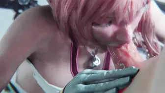 Serah Farron face blowjob 3d