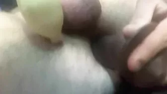 Huge Dildo solo ANAL fuck Quickie