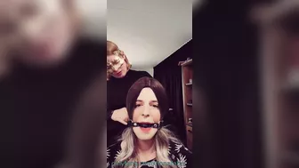 Mistress Fiona and Her cute sissy slave (phone footage)