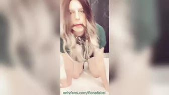 Mistress Fiona and Her cute sissy slave (phone footage)