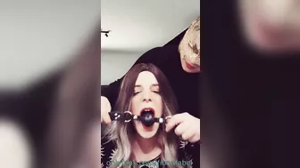 Mistress Fiona and Her cute sissy slave (phone footage)