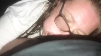 Cum In hot girlfriend mouth