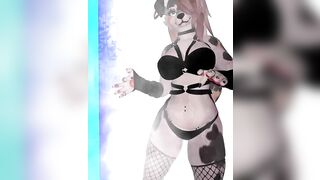 Sensual furry dance in Undies (Vtuber Puppy Girl)