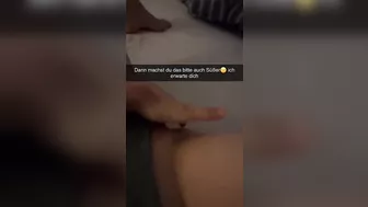 Teacher wants to cheat with Guy in Classroom Snapchat German