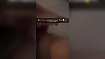 Teacher wants to cheat with Guy in Classroom Snapchat German