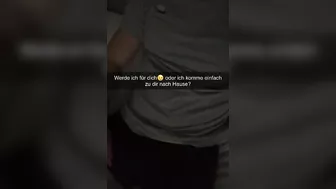 Teacher wants to cheat with Guy in Classroom Snapchat German