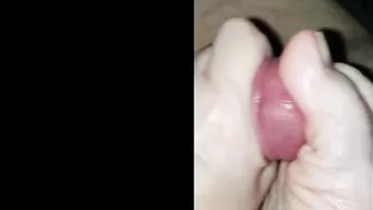 Wife lets hubby lick his cum off of her feet and toes