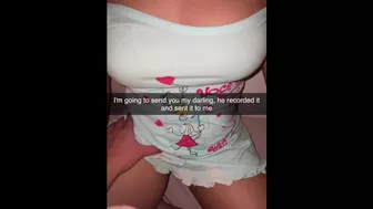 Girlfriend confesses cheating on snapchat and gets horny excited to see her being fucked