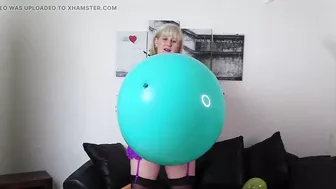 Mature Big Balloon Popping Fetish