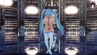 Thick Miku With Huge Tits Dancing In Sexy Stockings (3D HENTAI)