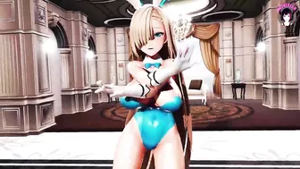 Queens - 2 Sexy Girls In Bunny Suit Dancing (3D HENTAI)