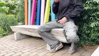 Mother-in-law. Cum for me in the park on a bench