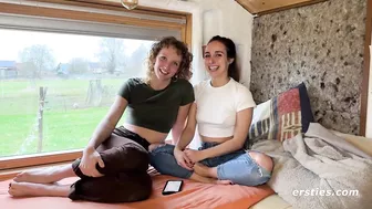 Ersties - Ana Enjoys a Hot Toe Fucking From Friend