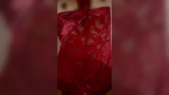 Emma Thai Gets an Interracial Fuck in Red Lingerie