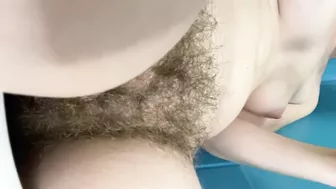 Smoking on the Toilet Nude Big Hairy Bush