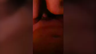 Perfect slow DICK riding with cum inside two times!