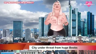 Jessy Bunny - Bimbo Girl Grows into Gigantness & demolates City