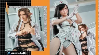 3D Porn Game Lady’s Nurse Tifa & Aerith Sex Dolls