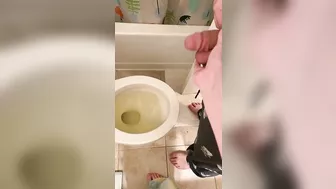 Aiming His Dick For Him Long 30 Second Piss Real Couple Piss Slut Amateur