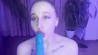 A Sexy Slut in a Peignoir Dances a Striptease and Fucks her Pussy with a Vibrator