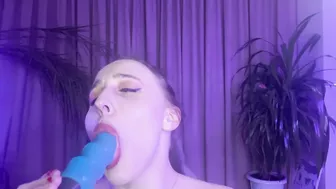 A Sexy Slut in a Peignoir Dances a Striptease and Fucks her Pussy with a Vibrator