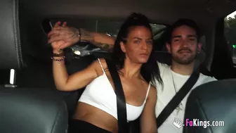 Big titted cougar Natali Quinn wants to be fucked in PUBLIC in Madrid!