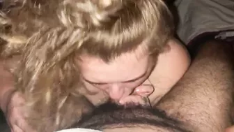 Brandee Bankz sucking a thick Arab cock