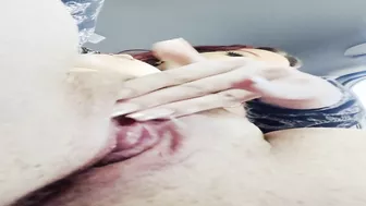 Cumming in the parking lot