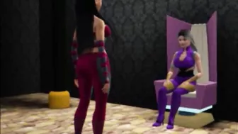 Mileena and Sindel futanari MK1