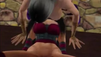 Mileena and Sindel futanari MK1