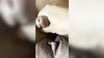 rubbing pussy on daddies cock