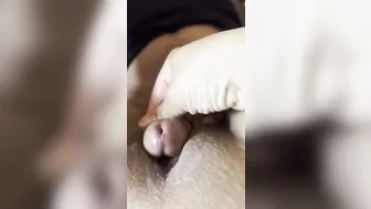 rubbing pussy on daddies cock