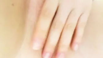 Wet tight pussy masturbation