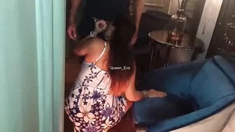 AMATEUR WIFE SUCKS STRANGER'S COCK IN PUBLIC TOILET IN FRONT OF HER CUCKOLD HUSBAND