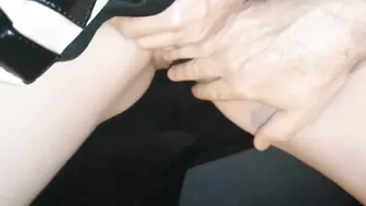 Exhib in car. Solo Fingering driving. Real orgasm