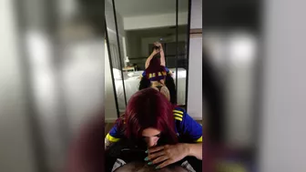 Argentina fanatica de Boca me la chupa toda antes del partido de futbol Fluminense - Boca Juniors