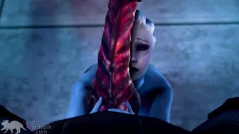 Liara worships Shadow Brokers monster cock for info Mass Effect