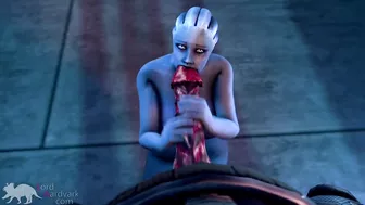 Liara worships Shadow Brokers monster cock for info Mass Effect