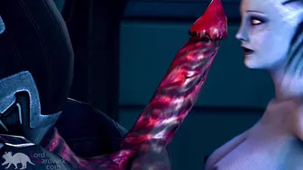 Liara worships Shadow Brokers monster cock for info Mass Effect