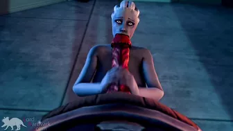 Liara worships Shadow Brokers monster cock for info Mass Effect