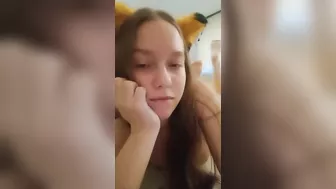 A fox with ears. Masturbating my ass.